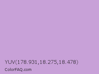 YUV 178.931,18.275,18.478 Color Image