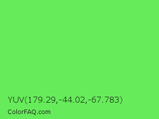YUV 179.29,-44.02,-67.783 Color Image