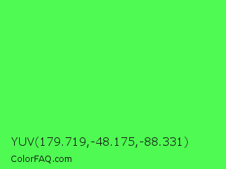 YUV 179.719,-48.175,-88.331 Color Image