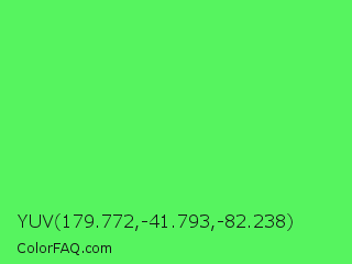 YUV 179.772,-41.793,-82.238 Color Image