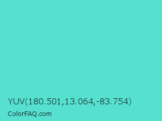 YUV 180.501,13.064,-83.754 Color Image