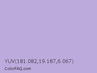 YUV 181.082,19.187,6.067 Color Image