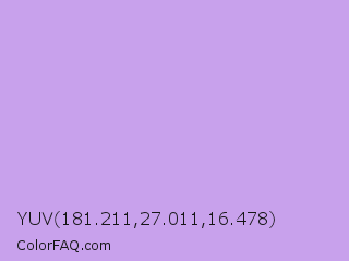 YUV 181.211,27.011,16.478 Color Image