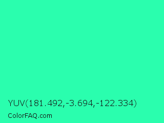 YUV 181.492,-3.694,-122.334 Color Image