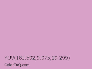 YUV 181.592,9.075,29.299 Color Image