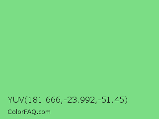 YUV 181.666,-23.992,-51.45 Color Image