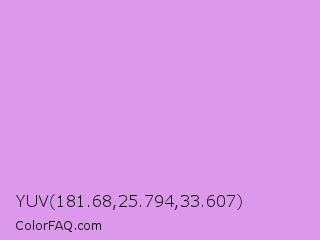 YUV 181.68,25.794,33.607 Color Image