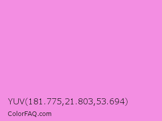 YUV 181.775,21.803,53.694 Color Image