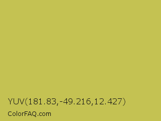 YUV 181.83,-49.216,12.427 Color Image