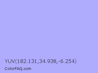 YUV 182.131,34.938,-6.254 Color Image