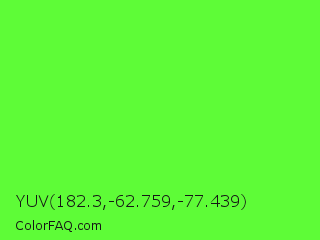 YUV 182.3,-62.759,-77.439 Color Image