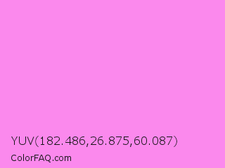 YUV 182.486,26.875,60.087 Color Image