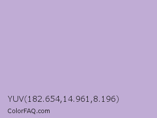 YUV 182.654,14.961,8.196 Color Image