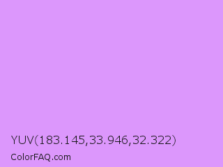 YUV 183.145,33.946,32.322 Color Image