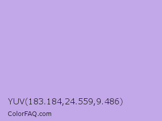 YUV 183.184,24.559,9.486 Color Image