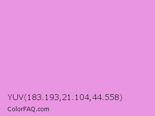 YUV 183.193,21.104,44.558 Color Image