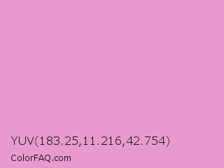 YUV 183.25,11.216,42.754 Color Image