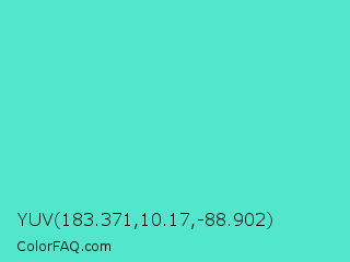 YUV 183.371,10.17,-88.902 Color Image