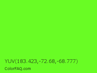 YUV 183.423,-72.68,-68.777 Color Image
