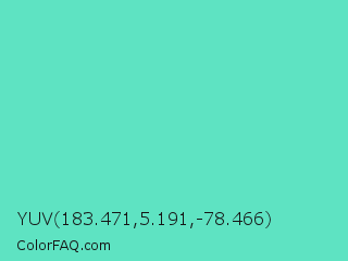 YUV 183.471,5.191,-78.466 Color Image