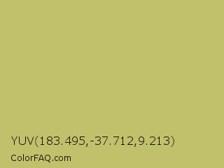 YUV 183.495,-37.712,9.213 Color Image