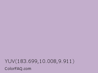 YUV 183.699,10.008,9.911 Color Image