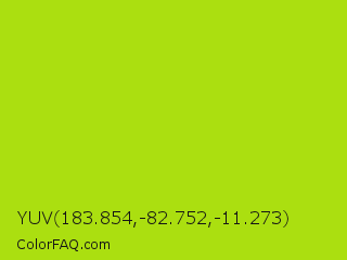 YUV 183.854,-82.752,-11.273 Color Image