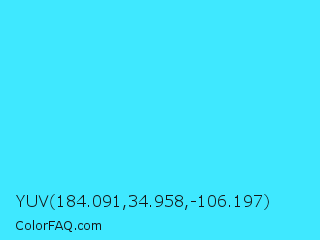 YUV 184.091,34.958,-106.197 Color Image