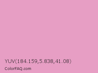 YUV 184.159,5.838,41.08 Color Image