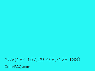 YUV 184.167,29.498,-128.188 Color Image