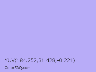 YUV 184.252,31.428,-0.221 Color Image