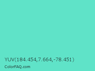 YUV 184.454,7.664,-78.451 Color Image