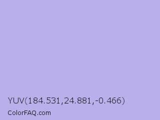 YUV 184.531,24.881,-0.466 Color Image