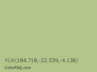 YUV 184.718,-22.539,-4.138 Color Image