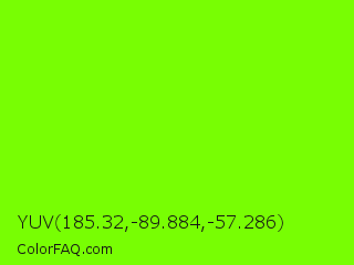 YUV 185.32,-89.884,-57.286 Color Image