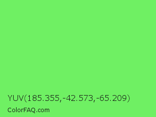 YUV 185.355,-42.573,-65.209 Color Image