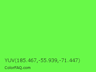 YUV 185.467,-55.939,-71.447 Color Image