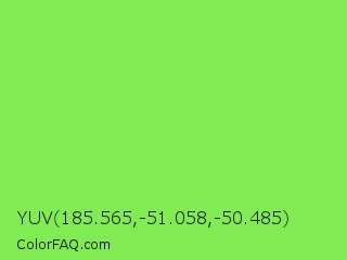YUV 185.565,-51.058,-50.485 Color Image