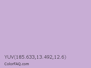 YUV 185.633,13.492,12.6 Color Image