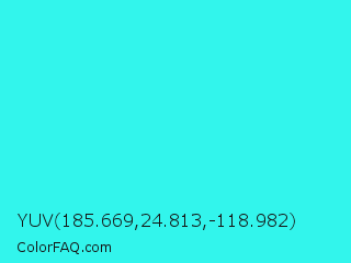 YUV 185.669,24.813,-118.982 Color Image