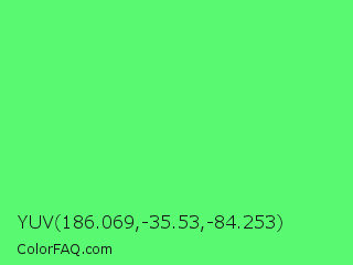 YUV 186.069,-35.53,-84.253 Color Image