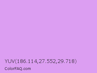 YUV 186.114,27.552,29.718 Color Image