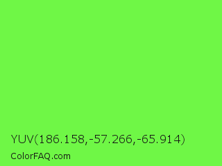 YUV 186.158,-57.266,-65.914 Color Image