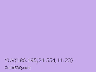 YUV 186.195,24.554,11.23 Color Image