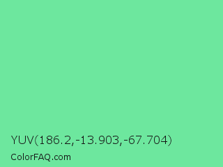 YUV 186.2,-13.903,-67.704 Color Image
