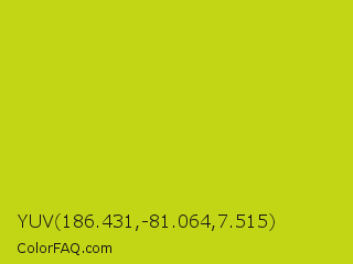 YUV 186.431,-81.064,7.515 Color Image