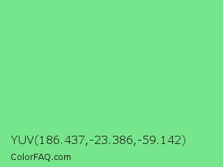 YUV 186.437,-23.386,-59.142 Color Image