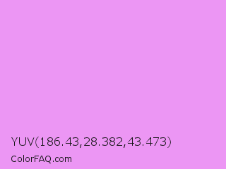 YUV 186.43,28.382,43.473 Color Image