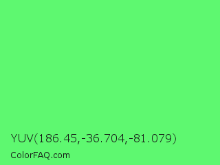 YUV 186.45,-36.704,-81.079 Color Image