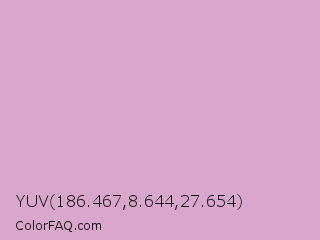 YUV 186.467,8.644,27.654 Color Image
